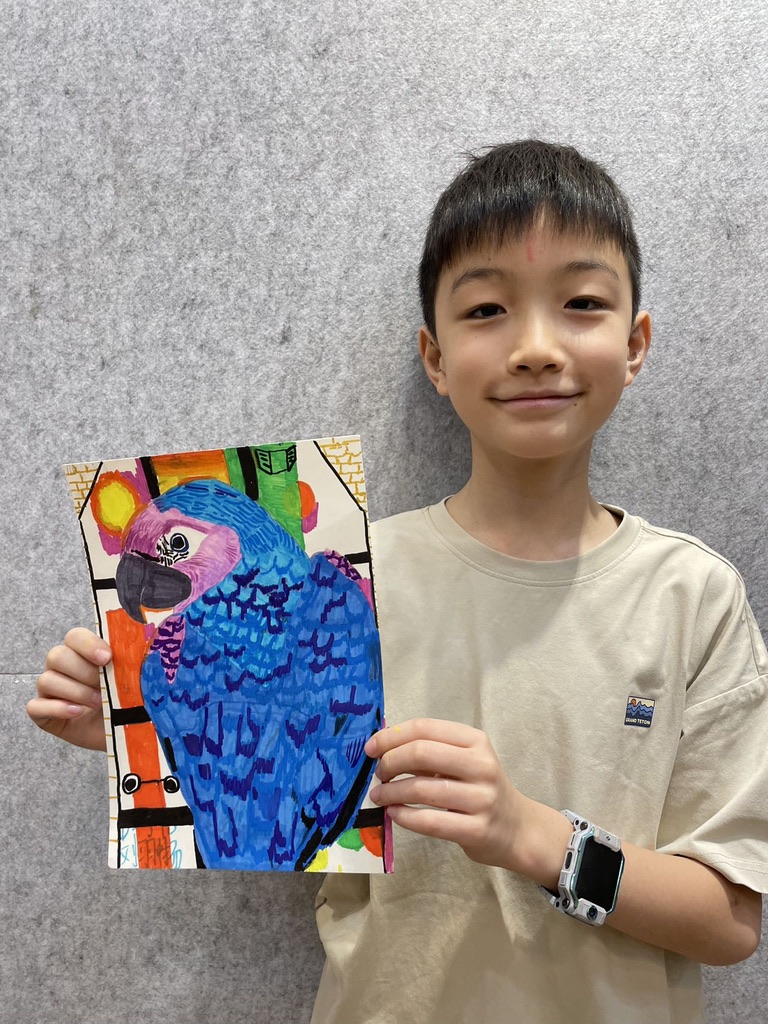 今天的新作品-鹦鹉